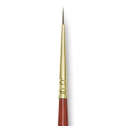 Blick Master Kolinsky Sable Brush - Round, Long Handle, Size 3/0 close up