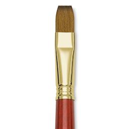 Blick Master Kolinsky Sable Brush - Bright, Long Handle, Size 16 close up
