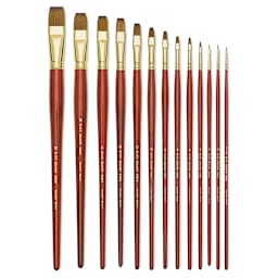 Blick Master Kolinsky Sable Brushes - Brights, Long Handle