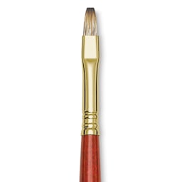 Blick Master Synthetic Brush - Bright, Long Handle, Size 8, close-up