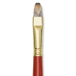 Blick Master Synthetic Brush - Bright, Long Handle, Size 14, close-up