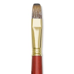 Blick Master Synthetic Brush - Bright, Long Handle, Size 16, close-up