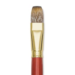 Blick Master Synthetic Brush - Bright, Long Handle, Size 20, close-up
