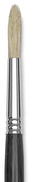 Blick Studio Bristle Brushes - Closeup of single Round brush