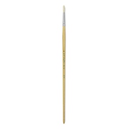 Blick Academic Bristle Brushes - Long handled Round Brush shown upright
