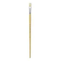 Blick Academic Bristle Brush - Flat, Long Handle, Size 12