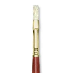 Blick Master Bristle Brush - Flat, Long Handle, Size 8 close up