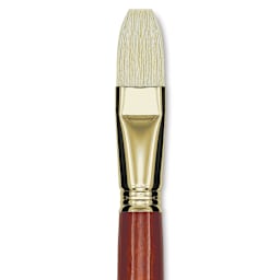 Blick Master Bristle Brush - Flat, Long Handle, Size 22 close up