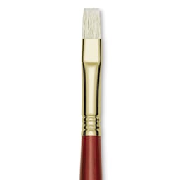 Blick Master Bristle Brush - Bright, Long Handle, Size 10 close up