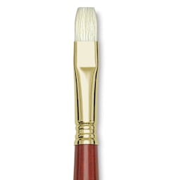 Blick Master Bristle Brush - Bright, Long Handle, Size 12 close up