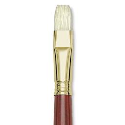 Blick Master Bristle Brush - Bright, Long Handle, Size 16 close up