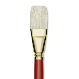 Blick Master Bristle Brush - Bright, Long Handle, Size 28 close up