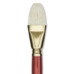 Blick Master Bristle Brush - Bright, Long Handle, Size 30 close up