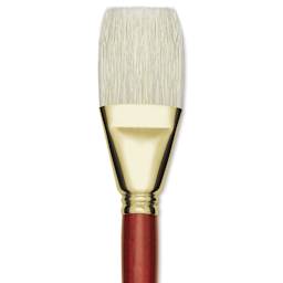Blick Master Bristle Brush - Bright, Long Handle, Size 32 close up