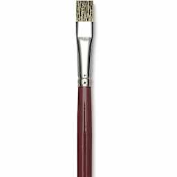 Da Vinci Black Sable Brushes - Bright brush shown upright
