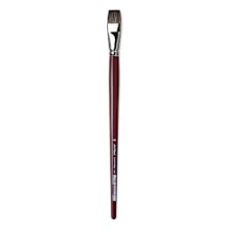 Da Vinci Black Sable Brush - Bright, Long Handle, Size 20