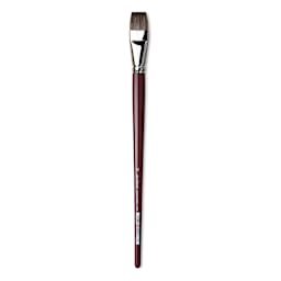 Da Vinci Black Sable Brush - Bright, Long Handle, Size 22