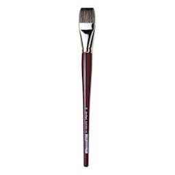 Da Vinci Black Sable Brush - Bright, Long Handle, Size 30