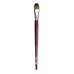 Da Vinci Black Sable Brush - Regular Filbert, Long Handle, Size 24