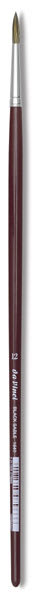 Da Vinci Black Sable Brushes - Round brush shown upright