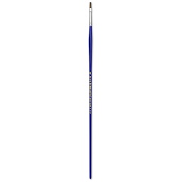 Blick Scholastic Red Sable Brush - Flat, Long Handle, Size 4