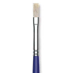 Blick Scholastic White Bristle Brush - Filbert, Size 6 close up