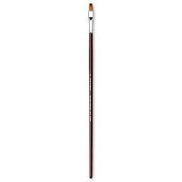 Da Vinci Kolinsky Red Sable Oil Brush - Flat, Long Handle, Size 8
