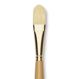 Raphaël D'Artigny Interlocked White Bristle Brush - Filbert, Long Handle, Size 20