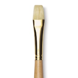 Raphaël D'Artigny Interlocked White Bristle Brush - Bright, Long Handle, Size 16