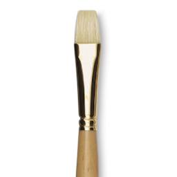 Raphaël D'Artigny Interlocked White Bristle Brush - Bright, Long Handle, Size 18