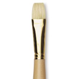 Raphaël D'Artigny Interlocked White Bristle Brush - Bright, Long Handle, Size 22