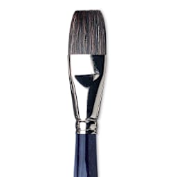 Da Vinci Sable Mix Brush - Flat Wash, Short Handle, Size 20 close up