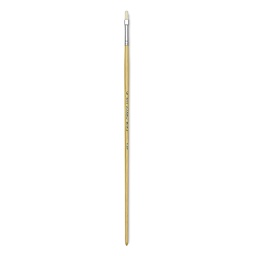 Blick Academic Bristle Brushes - Long handled Filbert Brush shown upright
