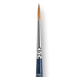 Escoda Optimo Kolinsky Sable Brush - Pointed Round, Long Handle, Size 2 close up