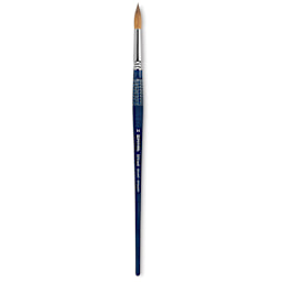 Escoda Optimo Kolinsky Sable Brush - Pointed Round, Long Handle, Size 14
