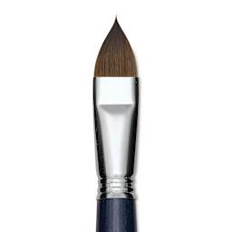Escoda Optimo Kolinsky Sable Brush - Filbert, Long Handle, Size 20 close up