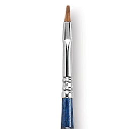 Escoda Optimo Kolinsky Sable Brush - Bright, Long Handle, Size 2 close up