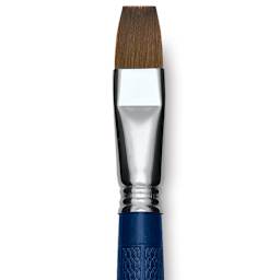 Escoda Optimo Kolinsky Sable Brush - Bright, Long Handle, Size 18 close up