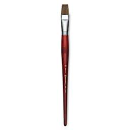 Escoda Bravo Light Ox Hair Brush - Bright, Long Handle, Size 22