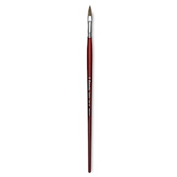 Escoda Bravo Light Ox Hair Brush - Long Filbert, Long Handle, Size 10