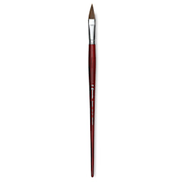 Escoda Bravo Light Ox Hair Brush - Long Filbert, Long Handle, Size 16