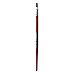 Escoda Bravo Light Ox Hair Brush - Flat, Long Handle, Size 10