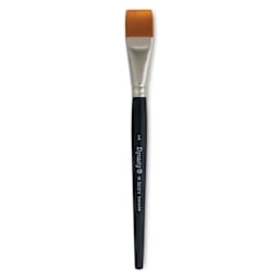 Dynasty Finest Golden Synthetic Brush - Flat Wash, Refill Brush, 1"