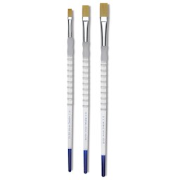 Royal & Langnickel Soft Grip Golden Taklon Brushes