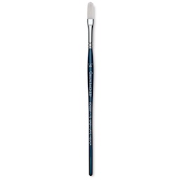 Grumbacher Academy Watercolor Brush - Oval Wash, Short Handle, Size 1/4"