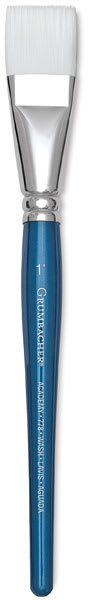 Grumbacher Academy Watercolor Brushes - Wash brush shown upright