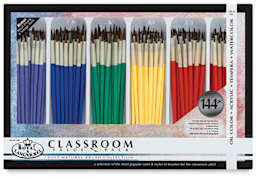 Royal Langnickel Natural Hair Classroom Value Packs - Front of package of 144 pc Rounds
