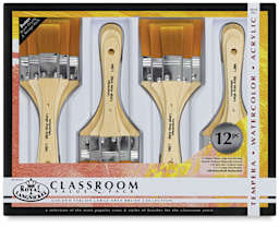 Golden Taklon Large Area Brushes, Set of 12  Front of Package