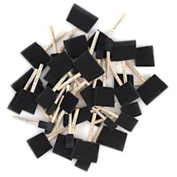 Foam Brush Set - Foam Brushes, Set of 48 in a pile