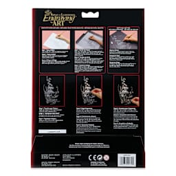 Royal & Langnickel Engraving Art Blank Board - Copper Foil, 8" x 10", Pkg of 6 back of packaging